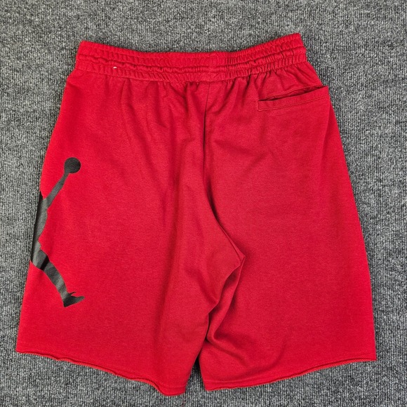 Nike Air Jordan Jumpman Fleece Sweatshorts Mens L Red/Black AQ3115 10" - Picture 9 of 9